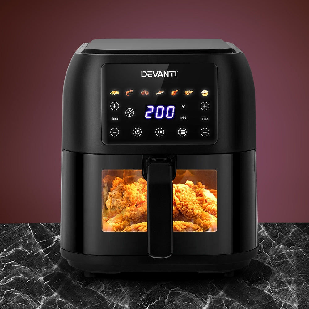 Devanti Air Fryer 8L LCD Fryers