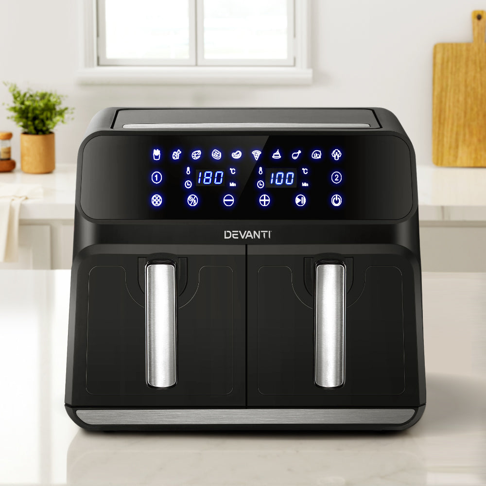 Devanti Air Fryer 8L Dual Zone Fryers