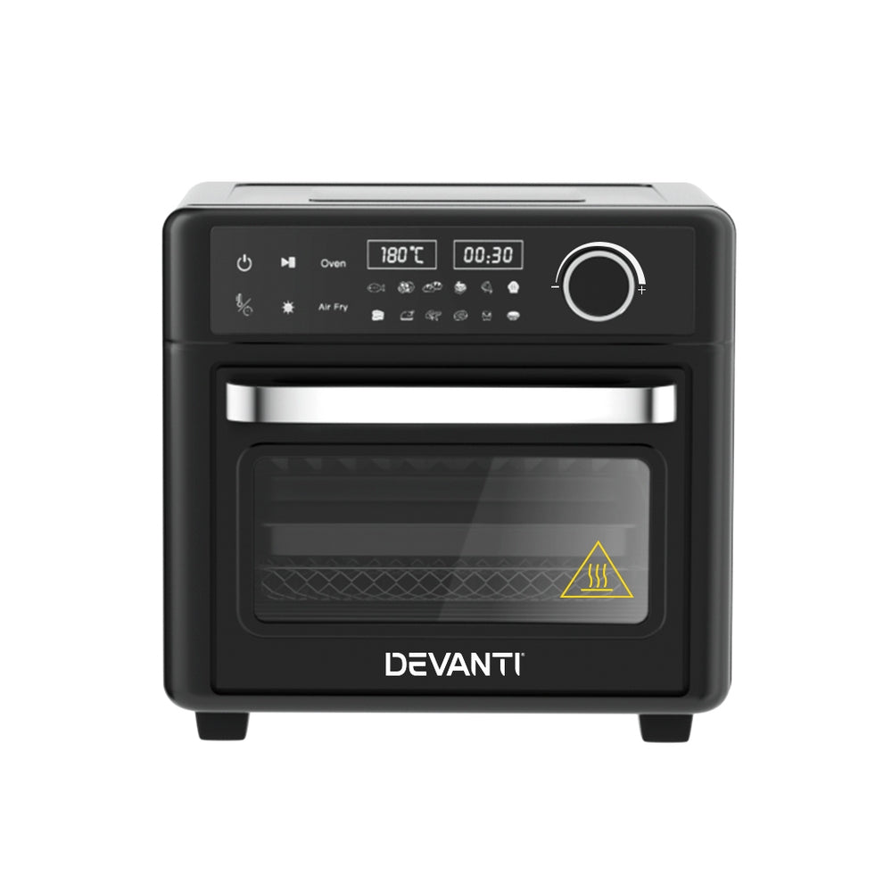 Devanti 15L Digital Air Fryer Oven with LCD Touch Control