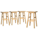 Artiss 4x Bar Stools Kitchen Chairs Wooden Nature