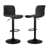 Artiss 4x Bar Stools Kitchen Swivel Gas Lift Chairs Black