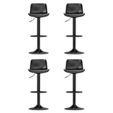 Artiss 4x Bar Stools Padded Seat Gas Lift Black