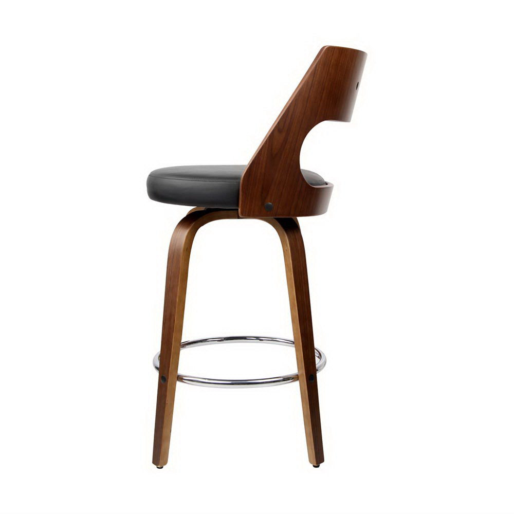 Artiss 4x Bar Stools Swivel Leather Chair 65cm