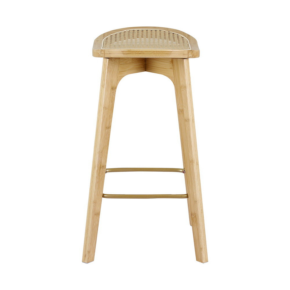 Artiss 4x Bar Stools Bamboo Rattan Stool Counter Chair Kitchen Barstools