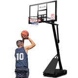 Everfit 3.05M Basketball Hoop Stand System Adjustable Height Portable Black Pro - Close-Up Angle