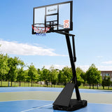 Everfit 3.05M Basketball Hoop Stand System Adjustable Height Portable Black Pro - Low Angle