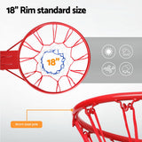 Everfit 45CM Outdoor Basketball Hoop with Weather-Resistant Net