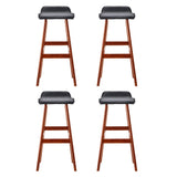 Artiss 4x Bar Stools Wooden Stool Black