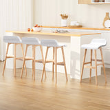 Artiss 4x Bar Stools Wooden Stool White