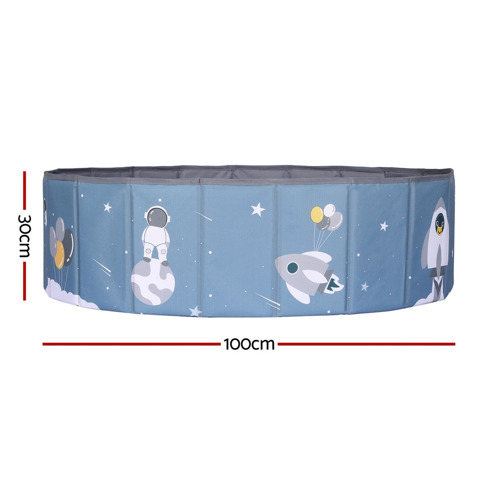 Keezi Foldable Blue Ball Pool Playhouse for Kids with Storage Bag