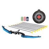 Keezi Kids Archery Set with LED Light - Bow, Suction Arrows, Target & Bottles for Outdoor Fun