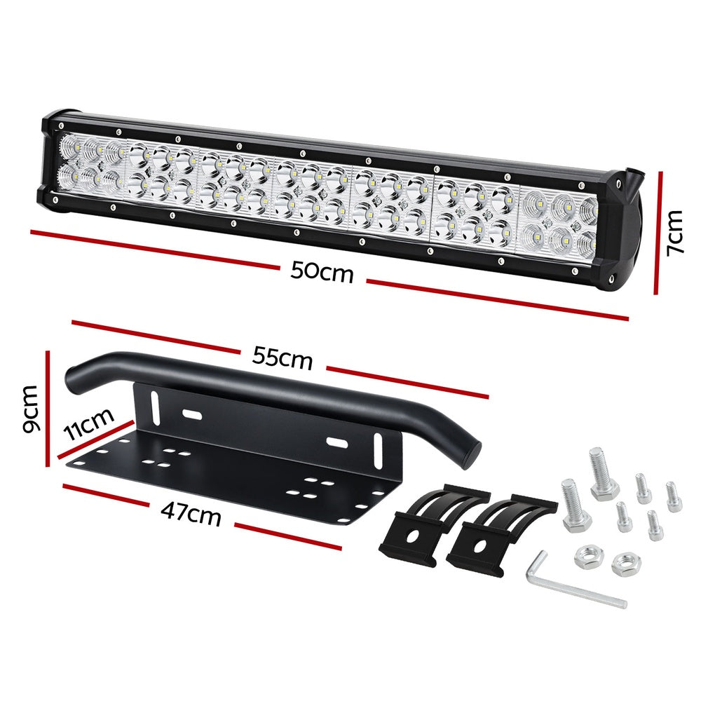 Giantz 20 Inch LED Offroad Light Bar - Waterproof Flood & Spot Driving Lamp for Trucks