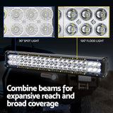 Giantz 20 Inch LED Offroad Light Bar - Waterproof Flood & Spot Driving Lamp for Trucks