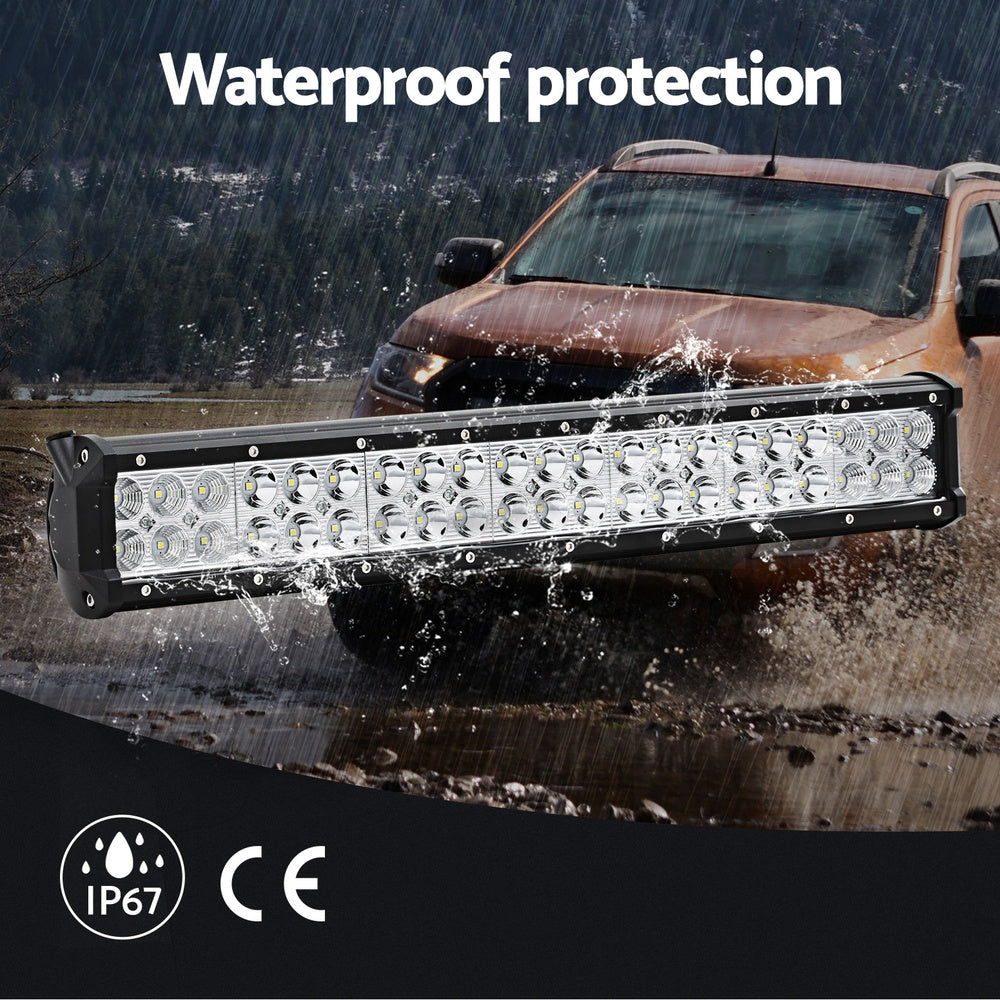 Giantz 20 Inch LED Offroad Light Bar - Waterproof Flood & Spot Driving Lamp for Trucks