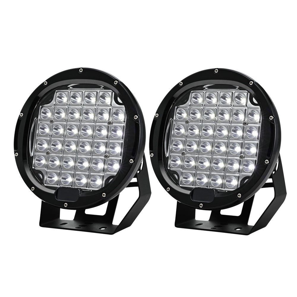 Giantz 9-Inch Dual LED Driving Lights - High-Performance Flood & Spot Lights for Cars, Trucks, & SUVs (12V/24V)