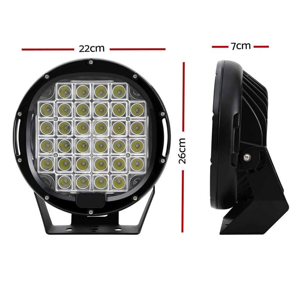 Giantz 9-Inch Dual LED Driving Lights - High-Performance Flood & Spot Lights for Cars, Trucks, & SUVs (12V/24V)