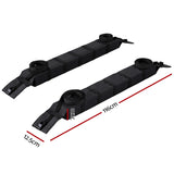 Adjustable Black Soft Roof Rack for Kayaks and Luggage - 116cm Universal Fit