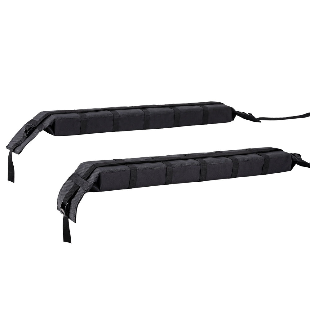 Adjustable Black Soft Roof Rack for Kayaks and Luggage - 116cm Universal Fit