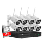 UL-tech 8-Channel 3MP Wireless Security Camera System with 2TB NVR and Full-Colour Night Vision