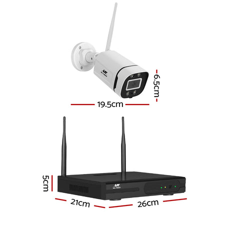 UL-tech 8-Channel 3MP Wireless Security Camera System with 2TB NVR and Full-Colour Night Vision