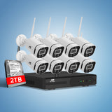 UL-tech 8-Channel 3MP Wireless Security Camera System with 2TB NVR and Full-Colour Night Vision