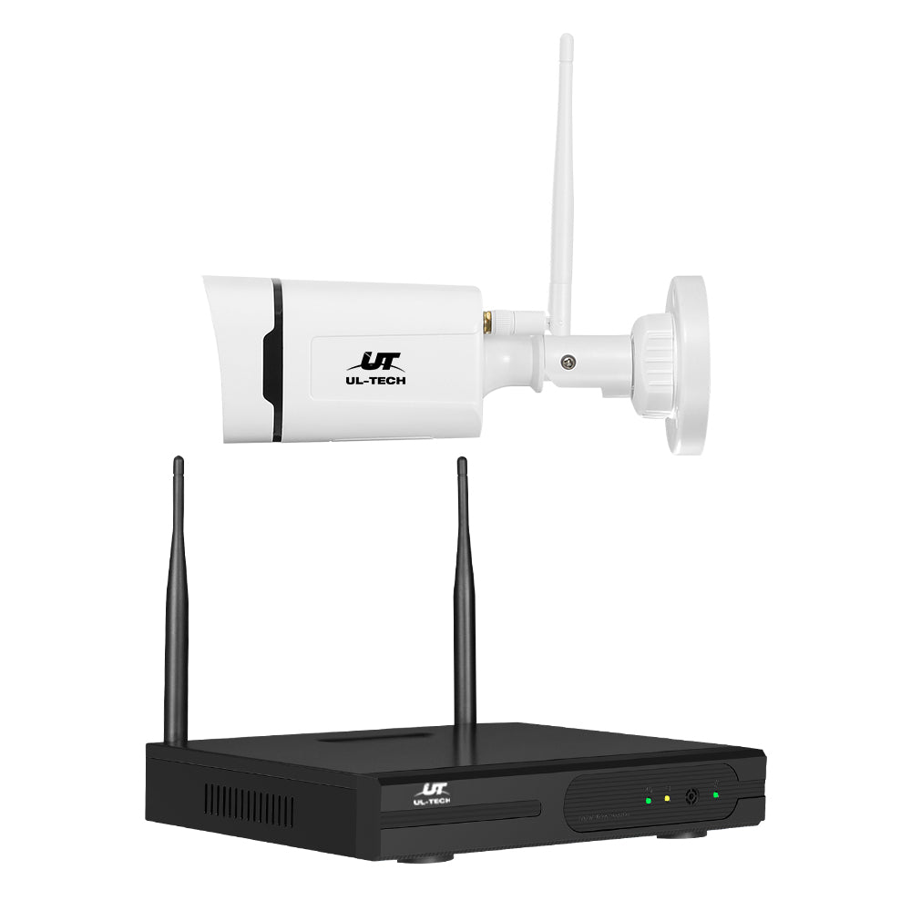 8-Channel UL-Tech Wireless 3MP Security Camera System with Night Vision and Two-Way Audio