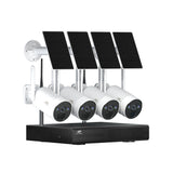 4MP UL-Tech Solar-Powered Wireless CCTV Security Camera System with 8CH NVR