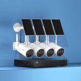 4MP UL-Tech Solar-Powered Wireless CCTV Security Camera System with 8CH NVR