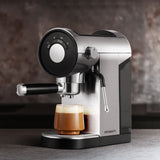 Devanti 20-Bar Espresso Maker with Milk Frother and Mug Warmer