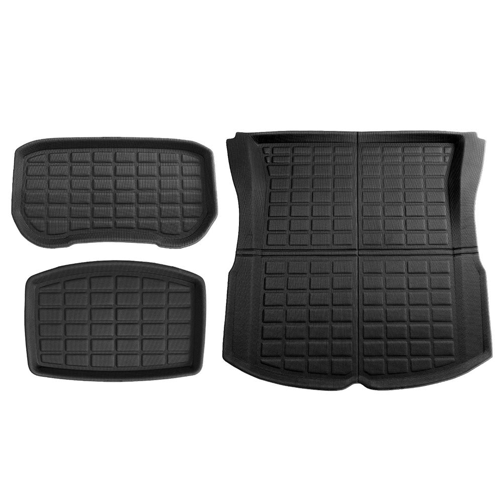 Weisshorn Premium Waterproof Boot Liners for 2024 Tesla Model 3 Highland - Rear and Frunk Mats