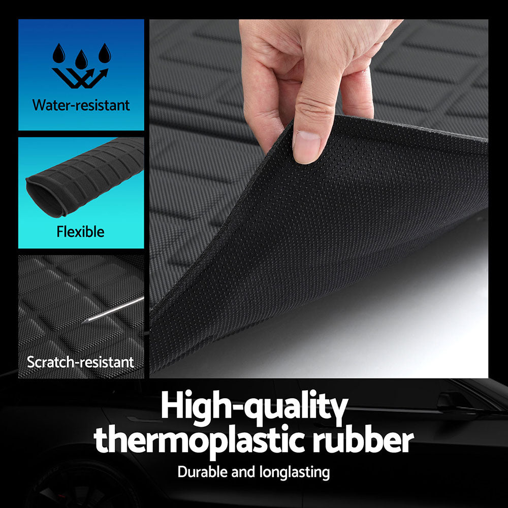 Weisshorn Premium Waterproof Boot Liners for 2024 Tesla Model 3 Highland - Rear and Frunk Mats