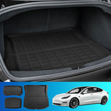 Weisshorn Premium Waterproof Boot Liners for 2024 Tesla Model 3 Highland - Rear and Frunk Mats