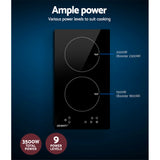 Devanti 30cm High-Efficiency Induction Cooktop with Touch Controls