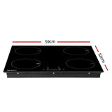 Devanti 60cm Ceramic Induction Cooktop with Touch Control