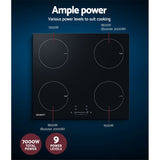 Devanti 60cm Ceramic Induction Cooktop with Touch Control