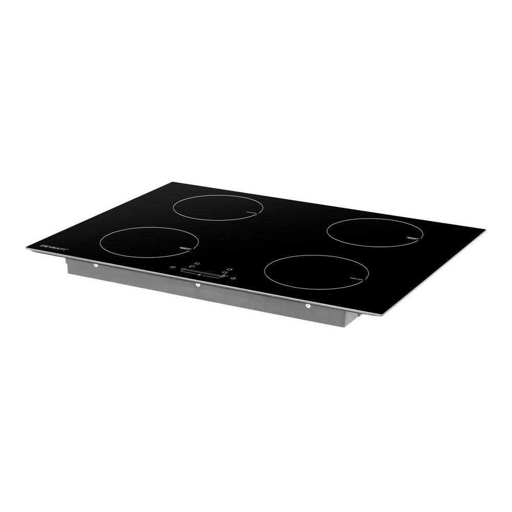 Devanti 70cm Ceramic Induction Cooktop with 4 Zones and 7000W Power Boost