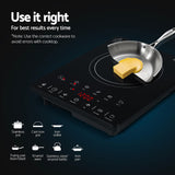 Devanti 2000W Induction Ceramic Cooktop with Touch Controls