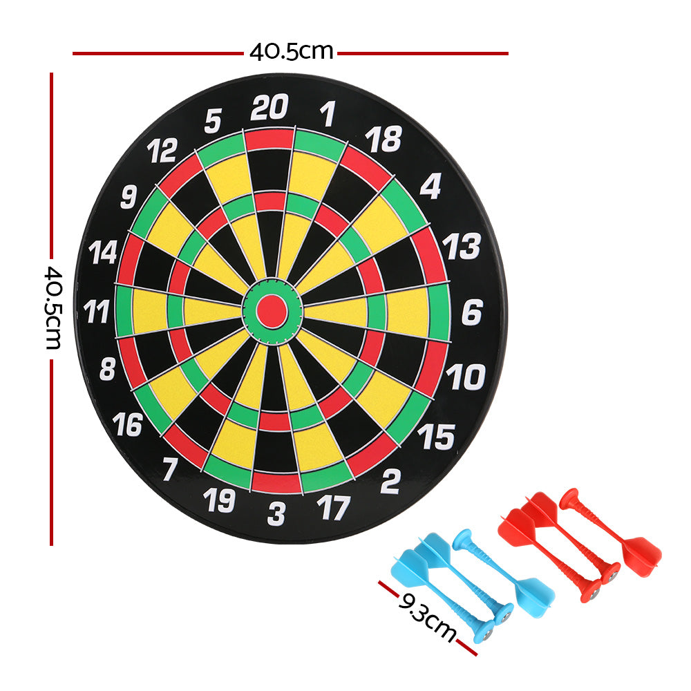 Magnetic 16-Inch Dartboard Set with Safe Darts - Ideal Kids Gift and Family Fun