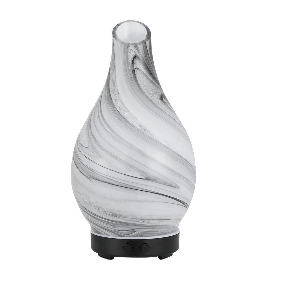 Devanti Ultrasonic Essential Oil Diffuser with LED Night Light & Marble Design