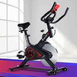 Everfit Spin Bike Exercise Bike Flywheel Cycling Home Gym Fitness Machine - Close-Up Angle