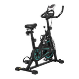 Everfit Spin Bike Exercise Bike 10kg Flywheel Fitness Home Gym 150kg capacity - Side View