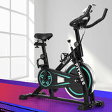 Everfit Spin Bike Exercise Bike 10kg Flywheel Fitness Home Gym 150kg capacity - Close-Up Angle