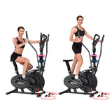 Everfit Exercise Bike 6 in 1 Elliptical Cross Trainer Home Gym Indoor Cardio - Side View