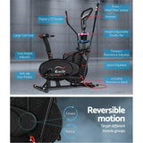 Everfit Exercise Bike 6 in 1 Elliptical Cross Trainer Home Gym Indoor Cardio - Top-Down View