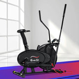 Everfit Exercise Bike 4 in 1 Elliptical Cross Trainer Home Gym Indoor Cardio - Close-Up Angle