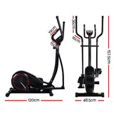 Everfit Exercise Bike Elliptical Cross Trainer Home Gym Fitness Machine LCD - Front View