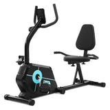 Everfit Exercise Bike Magnetic Recumbent Indoor Cycling Home Gym Cardio 120kg - Side View