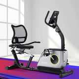 Everfit Recumbent Exercise Bike Magnetic Cycling Mesh Chair 120kg Loading - Close-Up Angle