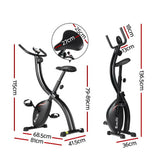 Everfit Folding Exercise Bike Magnetic X-Bike Bicycle Indoor Cycling Cardio - Front View