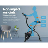 Everfit Folding Exercise Bike Magnetic X-Bike Bicycle Indoor Cycling Cardio - Top-Down View